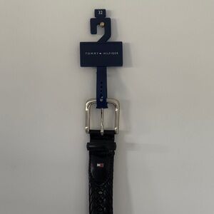 Tommy Hilfiger Black Woven Men's Belt